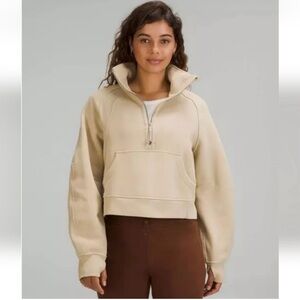 Scuba Funnel Neck 1/2 Zip Tan M/L